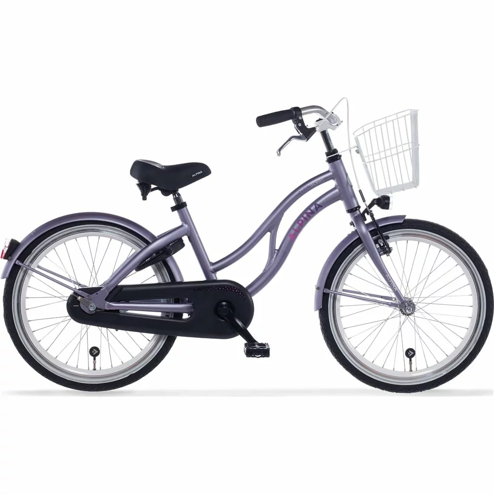 20 Tommer Pigecykel Alpina Ocean Mat Lilla Alu Stel 1 20 Tommer Pigecykel Alpina Ocean Mat Lilla Alu Stel