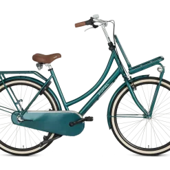 28 Tommer Damecykel Popal Daily Basic 3 Gear, Skovgrøn