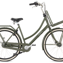 28 Tommer Damecykel Popal Prestige 7 Gear RB ND Militær Grøn