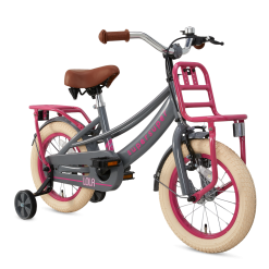 Supersuper 14 Tommer Pigecykel Lola Super Super Grå Pink