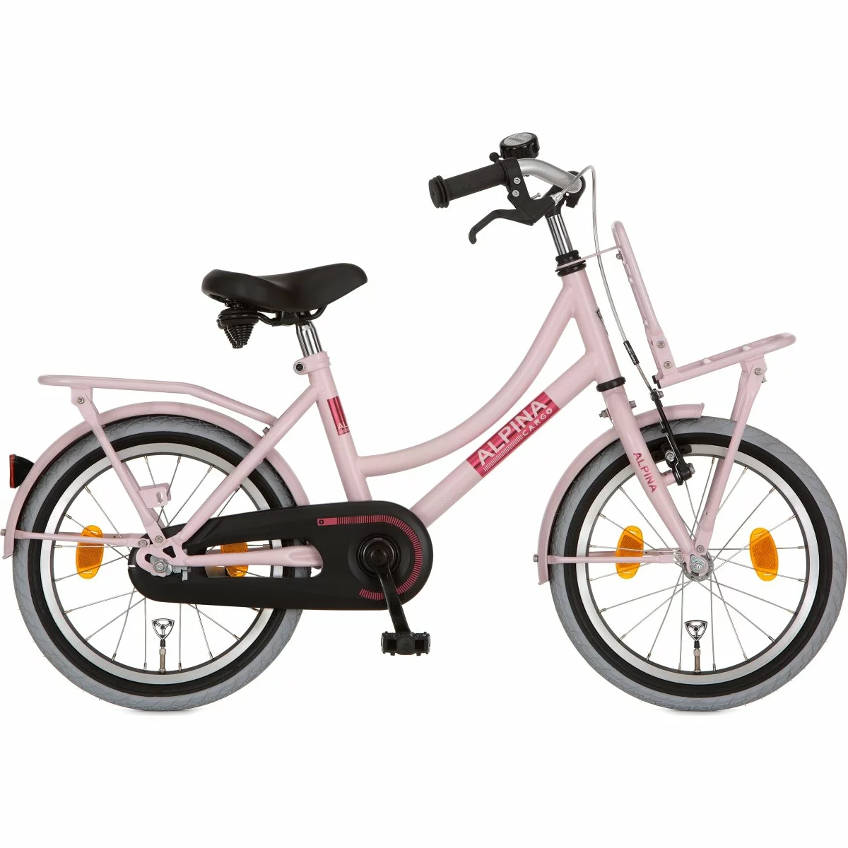 Alpina Cargo Pigecykel 18 Tommer Alu Ramme Pearl Pink Mat 1 Alpina Cargo Pigecykel 18 Tommer Alu Ramme Pearl Pink Mat