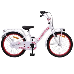 Amigo Sweetheart 18 Tommer 24 Cm Pigecykel Hvid