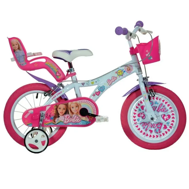 Dino Barbie 16 Tommer 27 Cm Pigecykel Lyseblå/pink 1 Dino Barbie 16 Tommer 27 Cm Pigecykel Lyseblå/pink