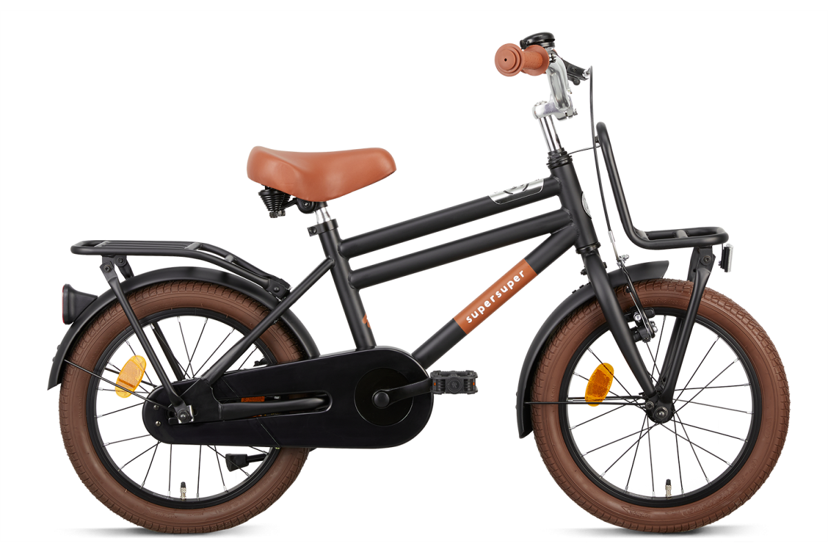 Supersuper 16 Tommer Drengecykel Cooper Super Super Sort 1 Supersuper 16 Tommer Drengecykel Cooper Super Super Sort