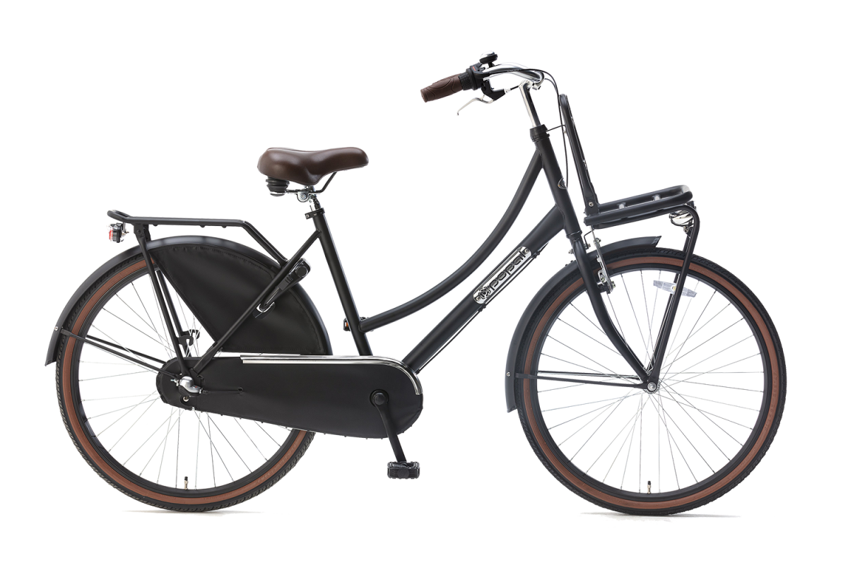 26 Tommer Pigecykel Popal Daily Basic 3 Gear, Mat Sort 1 26 Tommer Pigecykel Popal Daily Basic 3 Gear, Mat Sort