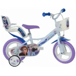 Dino Frozen II 12 Tommer 20 Cm Pigecykel Hvid/lilla