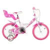 Dino Little Heart 14 Tommer Pigecykel Hvid/lyserød -26" Cykler salg Little heart 14.w1200