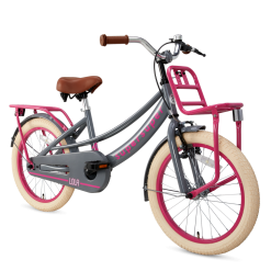 Supersuper 18 Tommer Pigecykel Lola Super Super Grå Pink