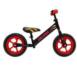 Amigo On Fire 12" Balancecykel Sort
