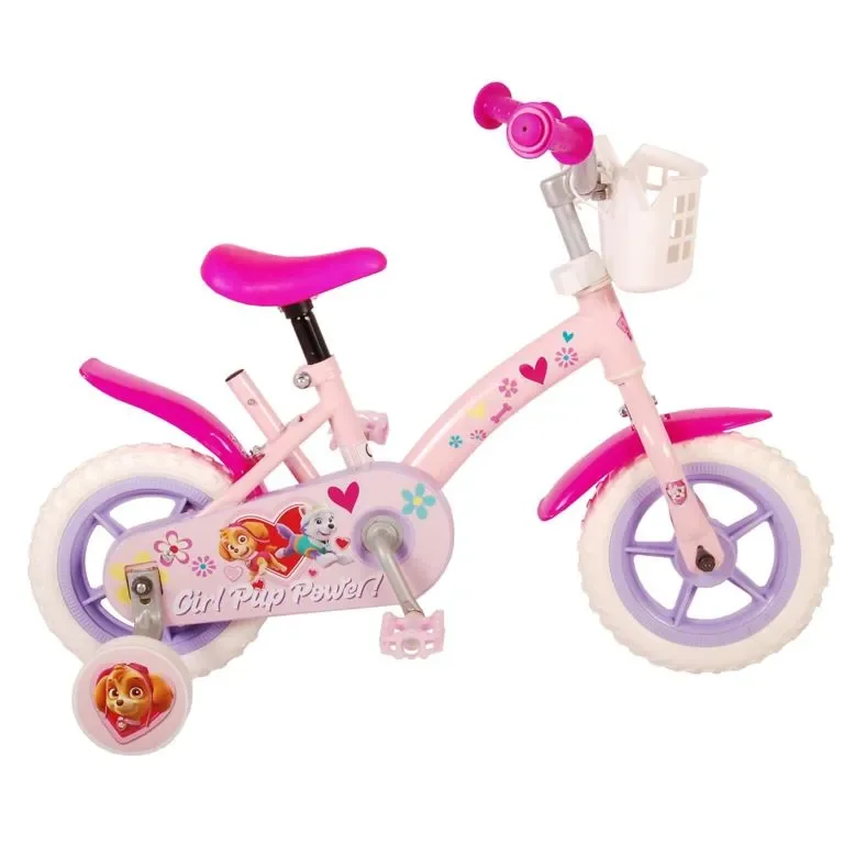 Paw Patrol 10 Tommer Pigecykel Lyserød 1 Paw Patrol 10 Tommer Pigecykel Lyserød