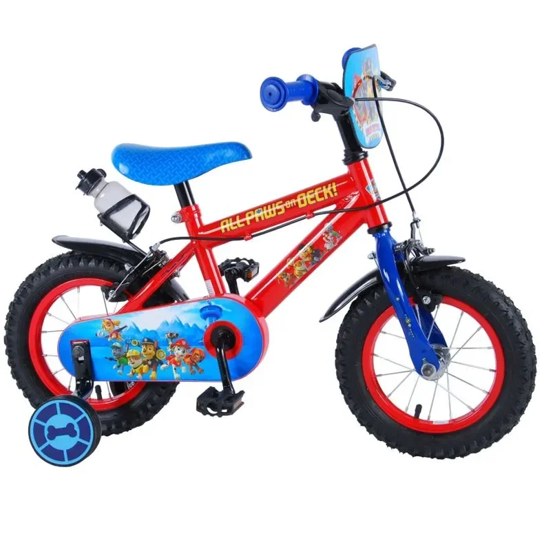Volare Paw Patrol 12 Tommer Drengecykel Rød/blå 1 Volare Paw Patrol 12 Tommer Drengecykel Rød/blå