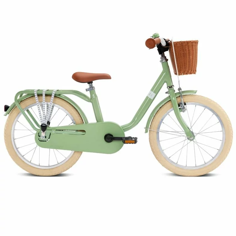 Puky Pigecykel 18 Tommer Retro Pistacie Grøn Med Kurv 1 Puky Pigecykel 18 Tommer Retro Pistacie Grøn Med Kurv
