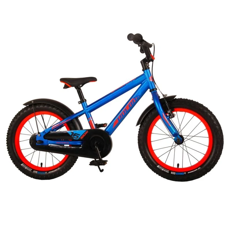 Volare Rocky 16 Tommer Drengecykel Fodbremse Blå/sort 1 Volare Rocky 16 Tommer Drengecykel Fodbremse Blå/sort