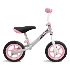 Balancecykel 10 " Junior Cykel Grå/lyserød