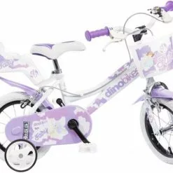 Dino Fairy 12 Tommer 21 Cm Pigecykel Hvid/lila