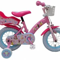 Prinsesse 12 Tommer 23 Cm Pigecykel, Lyserød